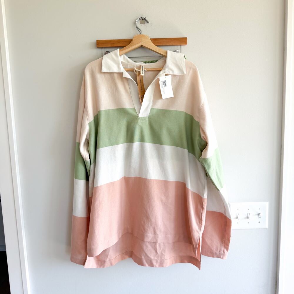 Marrakshi Life Exclusive Cotton-Blend Polo Tee Short Colorblock Set 10 NWT
